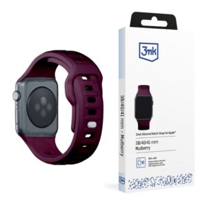Other Phone Accessory 3MK  3mk Silicone Watch Strap for Apple Watch 38 / 40 / 41 mm - Burgundy 