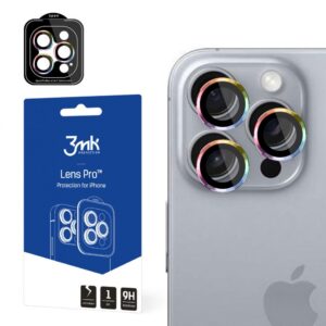 Other Phone Accessory 3MK  3mk Lens Protection Pro Camera Cover with Iridescent Frame for iPhone 16 Pro /16 Pro Max 