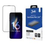 Muu telefoni lisavarustus 3MK  3mk HardGlass Max Lite Tempered Glass with Black Frame for iPhone 16 Pro Max 
