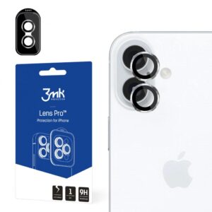 Other Phone Accessory 3MK  3mk Lens Protection Pro Camera Cover with Silver Frame for iPhone 16 / 16 Plus 