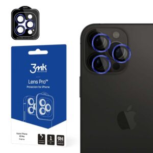 Other Phone Accessory 3MK  3mk Lens Protection Pro Camera Cover - with Blue Frame for iPhone 15 Pro 