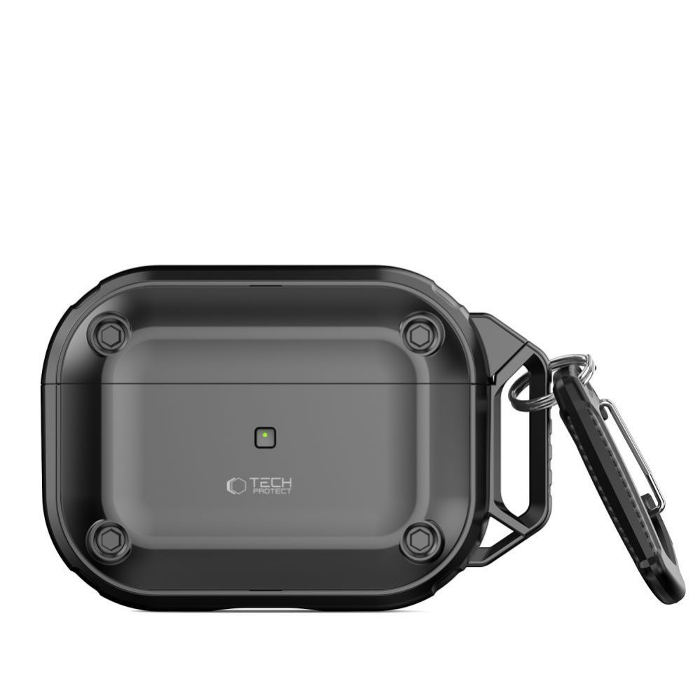 Other Phone Accessory Tech-Protect Tech-Protect Rough Hook Case with Carabiner for Apple AirPods Pro 1 / 2 - Black