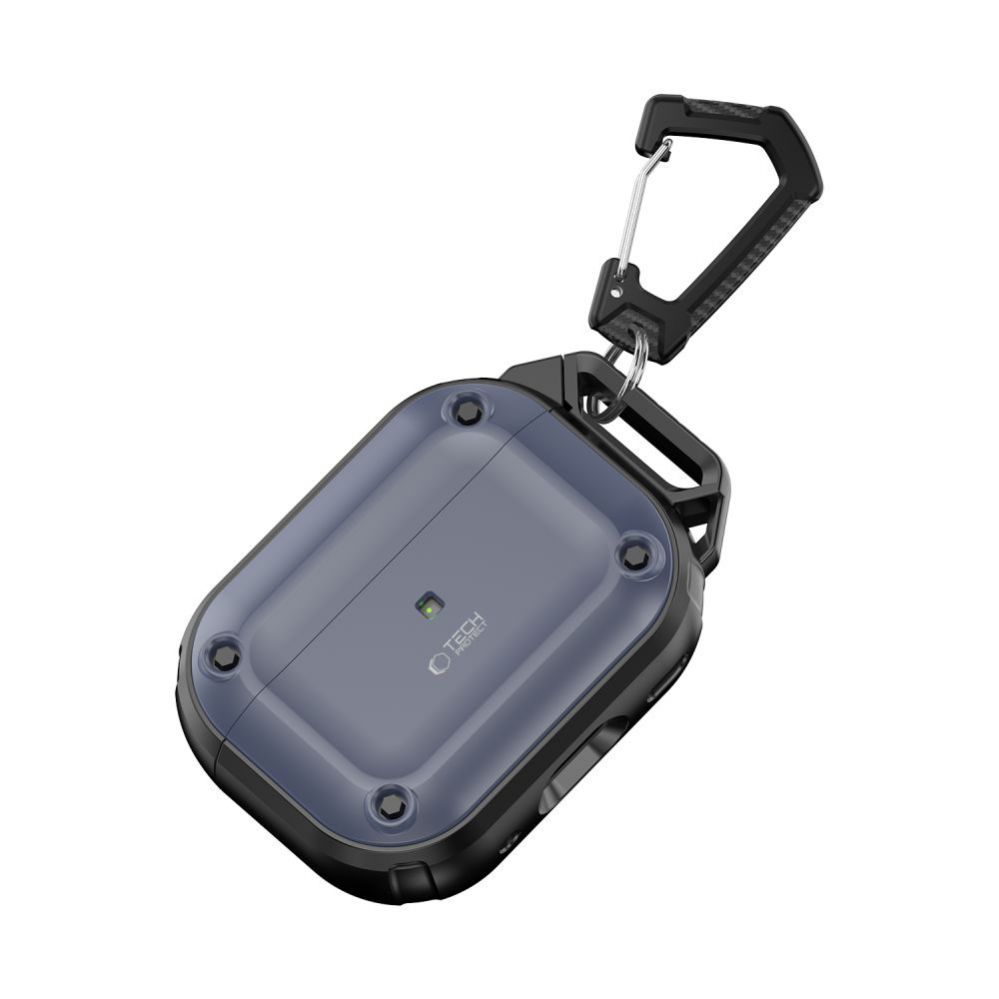 Muu telefoni lisavarustus Tech-Protect Tech-Protect Rough Hook Case with Carabiner for Apple AirPods Pro 1 / 2 - Blue