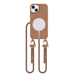 Cits mobilo telefonu aksesuārs Tech-Protect  Tech-Protect MagNecklace MagSafe iPhone 15 Case - Brown 