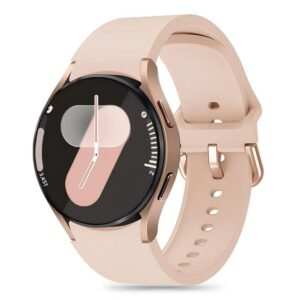 Cits mobilo telefonu aksesuārs Tech-Protect  Tech-Protect Silicone Strap for Samsung Galaxy Watch 4 / 5 / 5 Pro / 6 / 7 / FE - Beige 