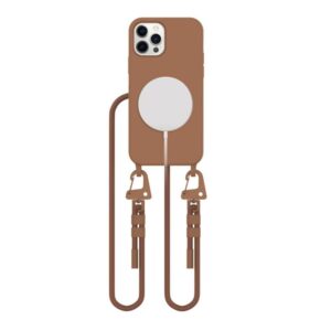 Cits mobilo telefonu aksesuārs Tech-Protect  Tech-Protect MagNecklace MagSafe Case for iPhone 12 / 12 Pro - Brown 
