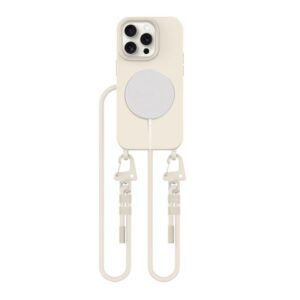 Cits mobilo telefonu aksesuārs Tech-Protect  Tech-Protect MagNecklace MagSafe iPhone 14 Pro Case - Beige 