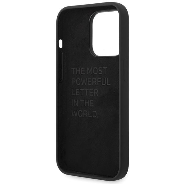 Aizmugurējais vāciņš BMW BMW Silicone Pattern iPhone 15 Pro Case - Black