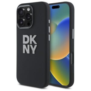 Kitas telefono priedas DKNY  DKNY Liquid Silicone Metal Logo iPhone 16 Pro Case - Black 