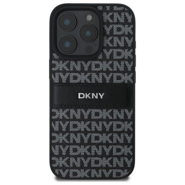 Muu telefoni lisavarustus DKNY DKNY Texture Pattern Tonal Stripe iPhone 16 Pro Max Case - Black