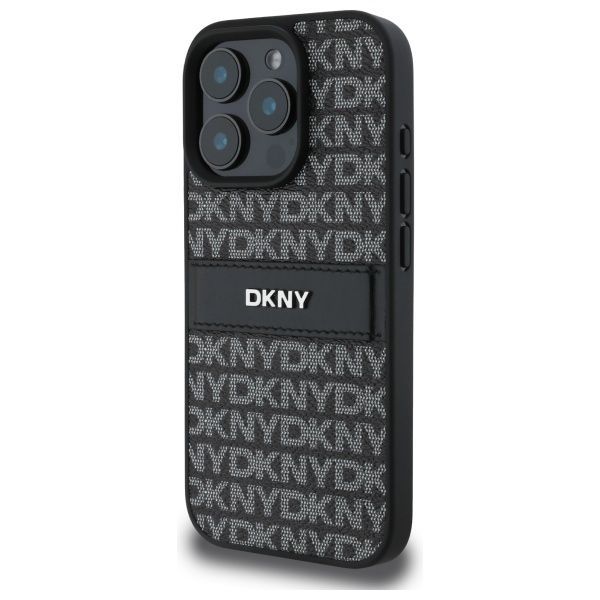 Muu telefoni lisavarustus DKNY DKNY Texture Pattern Tonal Stripe iPhone 16 Pro Max Case - Black