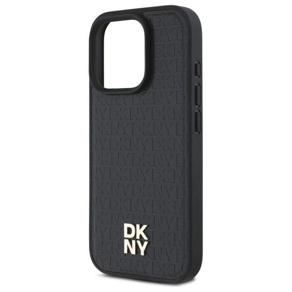 Muu telefoni lisavarustus DKNY DKNY Repeat Pattern Stack Logo MagSafe iPhone 16 Pro Case - Black