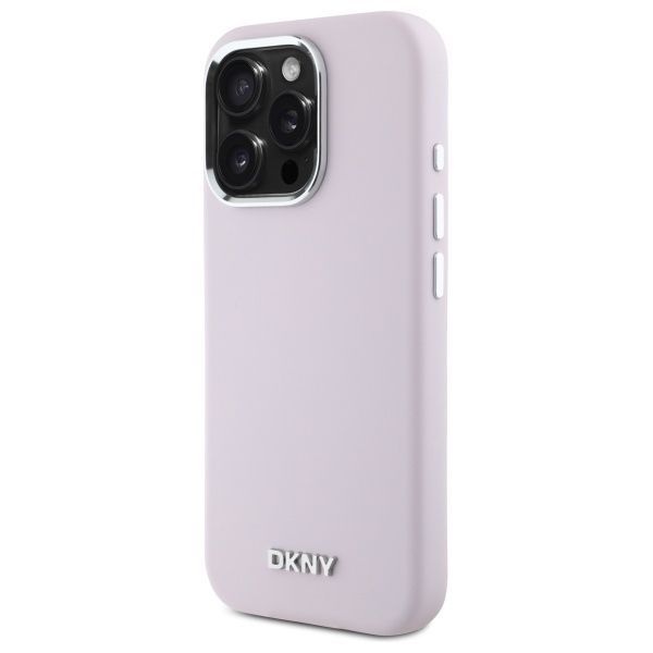 Muu telefoni lisavarustus DKNY DKNY Liquid Silicone Small Metal Logo MagSafe iPhone 16 Pro Case - Pink