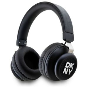 Kitas telefono priedas DKNY  DKNY Bluetooth On-Ear Headphones DKBHS6PUSLK Black/Black Metal Logo 