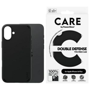 Kitas telefono priedas Panzer Glass  CARE by PanzerGlass Feature Double Defense Case for iPhone 16 Plus - Black 