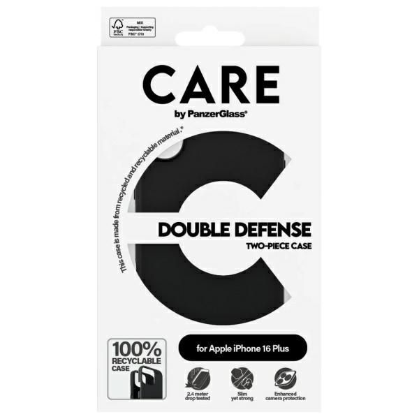 Other Phone Accessory Panzer Glass CARE by PanzerGlass Feature Double Defense Case for iPhone 16 Plus - Black