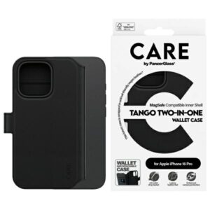 Kitas telefono priedas Panzer Glass  CARE by PanzerGlass Feature Tango 2in1 Wallet MagSafe Case for iPhone 16 Pro - Black 