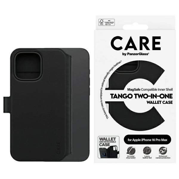 Other Phone Accessory Panzer Glass CARE by PanzerGlass Feature Tango 2in1 Wallet MagSafe Case for iPhone 16 Pro Max - Black