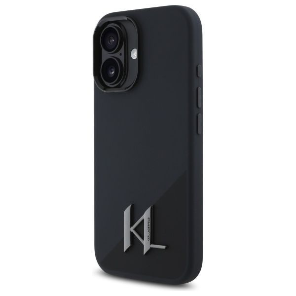 Other Phone Accessory Karl Lagerfeld Karl Lagerfeld KLHMP16SSCMKMPCK iPhone 16 6.1" black/black hardcase Silicone Shadow Metal Initial MagSafe