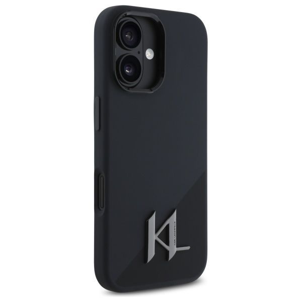 Other Phone Accessory Karl Lagerfeld Karl Lagerfeld KLHMP16SSCMKMPCK iPhone 16 6.1" black/black hardcase Silicone Shadow Metal Initial MagSafe
