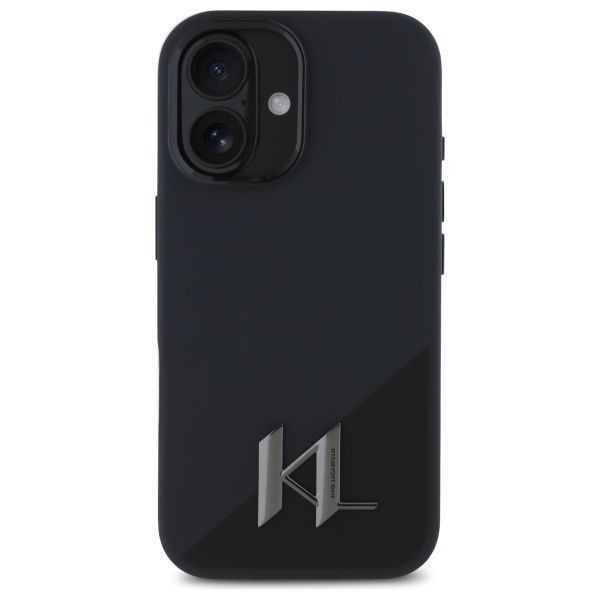 Other Phone Accessory Karl Lagerfeld Karl Lagerfeld KLHMP16SSCMKMPCK iPhone 16 6.1" black/black hardcase Silicone Shadow Metal Initial MagSafe