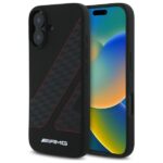 Muu telefoni lisavarustus Mercedes-Benz  AMG Checkered Flag Pattern MagSafe iPhone 16 Case - Black 