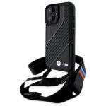 Другой аксессуар для телефона BMW  BMW M Edition Carbon Stripe & Strap iPhone 16 Plus Case - Black 