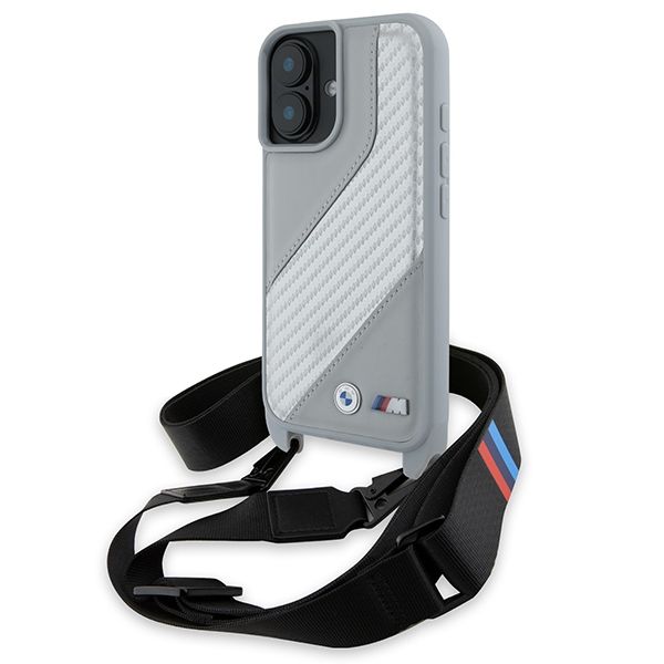 Other Phone Accessory BMW BMW M Edition Carbon Stripe & Strap iPhone 16 Case - Gray