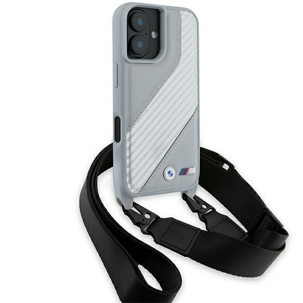 Other Phone Accessory BMW BMW M Edition Carbon Stripe & Strap iPhone 16 Case - Gray
