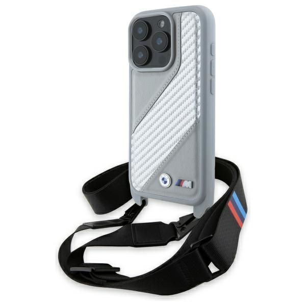 Other Phone Accessory BMW BMW M Edition Carbon Stripe & Strap iPhone 16 Pro Max Case - Gray