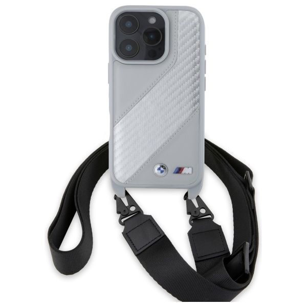 Other Phone Accessory BMW BMW M Edition Carbon Stripe & Strap iPhone 16 Pro Max Case - Gray