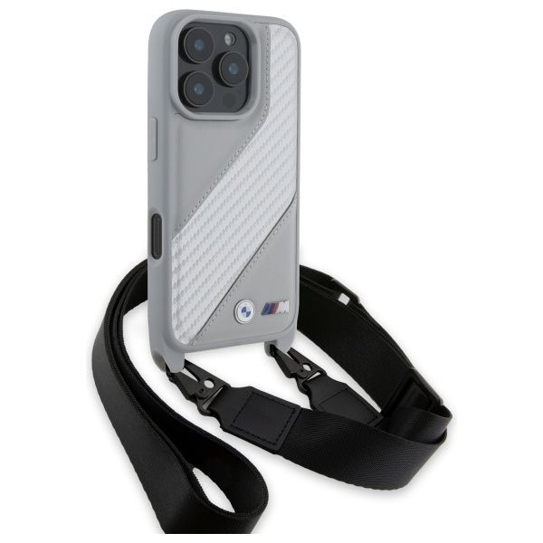 Other Phone Accessory BMW BMW M Edition Carbon Stripe & Strap iPhone 16 Pro Max Case - Gray