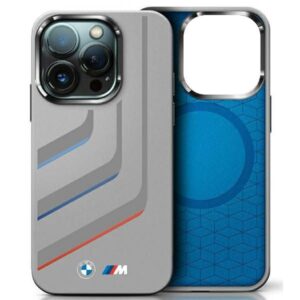 Kitas telefono priedas BMW  BMW BMHMP16X23SLIG iPhone 16 Pro Max 6.9" gray/gray hardcase Silicone Turning Lines MagSafe 