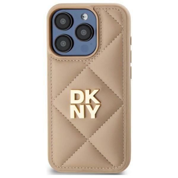 Muu telefoni lisavarustus DKNY DKNY Quilted Stack Logo iPhone 14 Pro Case - Beige