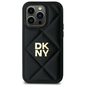 Kitas telefono priedas DKNY  DKNY Quilted Stack Logo iPhone 14 Case - Black 