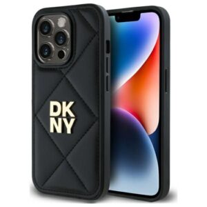 Kitas telefono priedas DKNY  DKNY Quilted Stack Logo iPhone 14 Pro Max Case - Black 