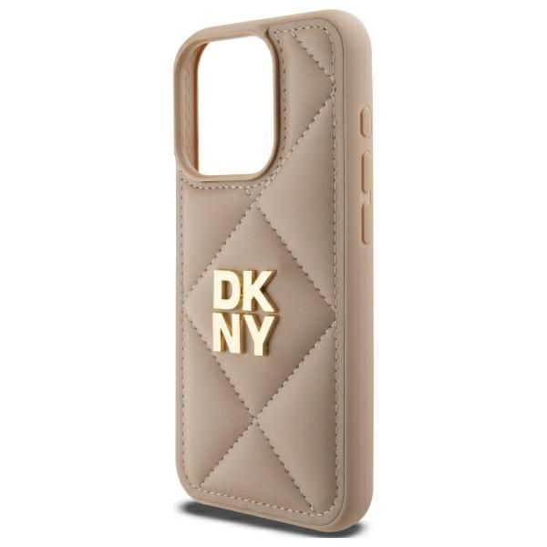 Muu telefoni lisavarustus DKNY DKNY Quilted Stack Logo iPhone 15 Pro Case - Beige