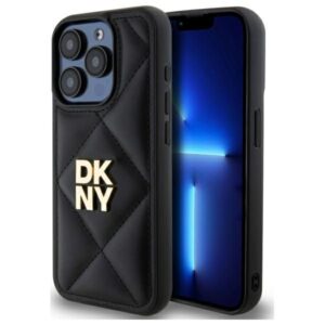 Kitas telefono priedas DKNY  DKNY Quilted Stack Logo iPhone 15 Pro Max Case - Black 