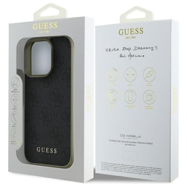 Other Phone Accessory Guess Guess 4G Charms Collection case for iPhone 16 Pro - black