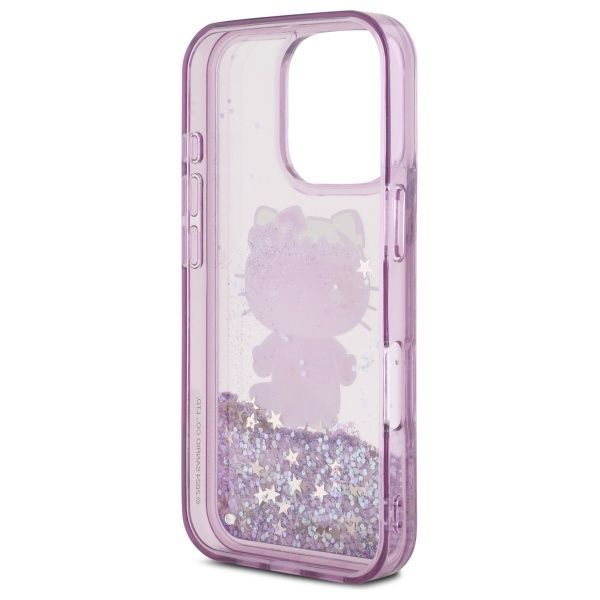 Muu telefoni lisavarustus Hello Kitty Hello Kitty Liquid Glitter 50TH Anniversary Party iPhone 16 Pro Case - Purple