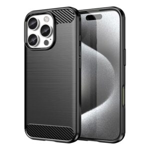 Nugarėlės dėklai Hurtel  Carbon Case for iPhone 16 Pro - Black 