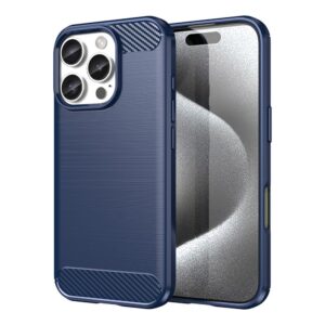 Nugarėlės dėklai Hurtel  Carbon Case for iPhone 16 Pro - Blue 