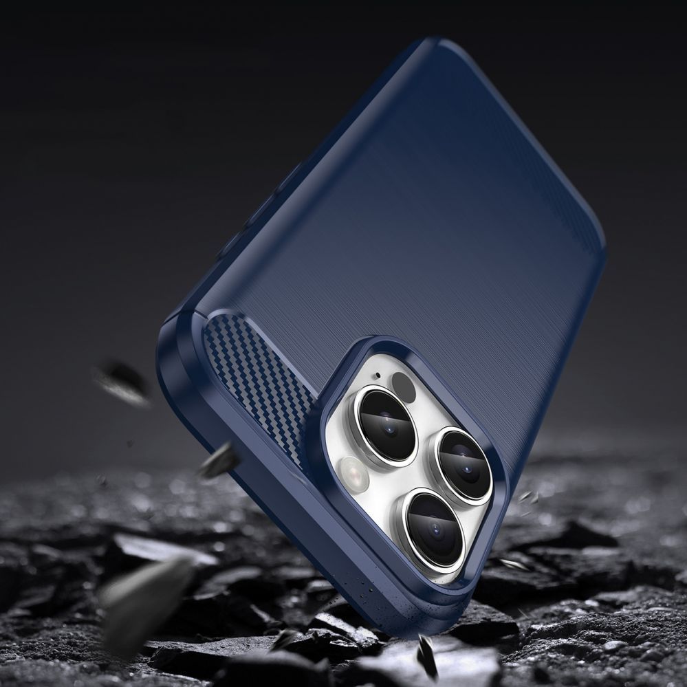 Nugarėlės dėklai Hurtel Carbon Case for iPhone 16 Pro - Blue