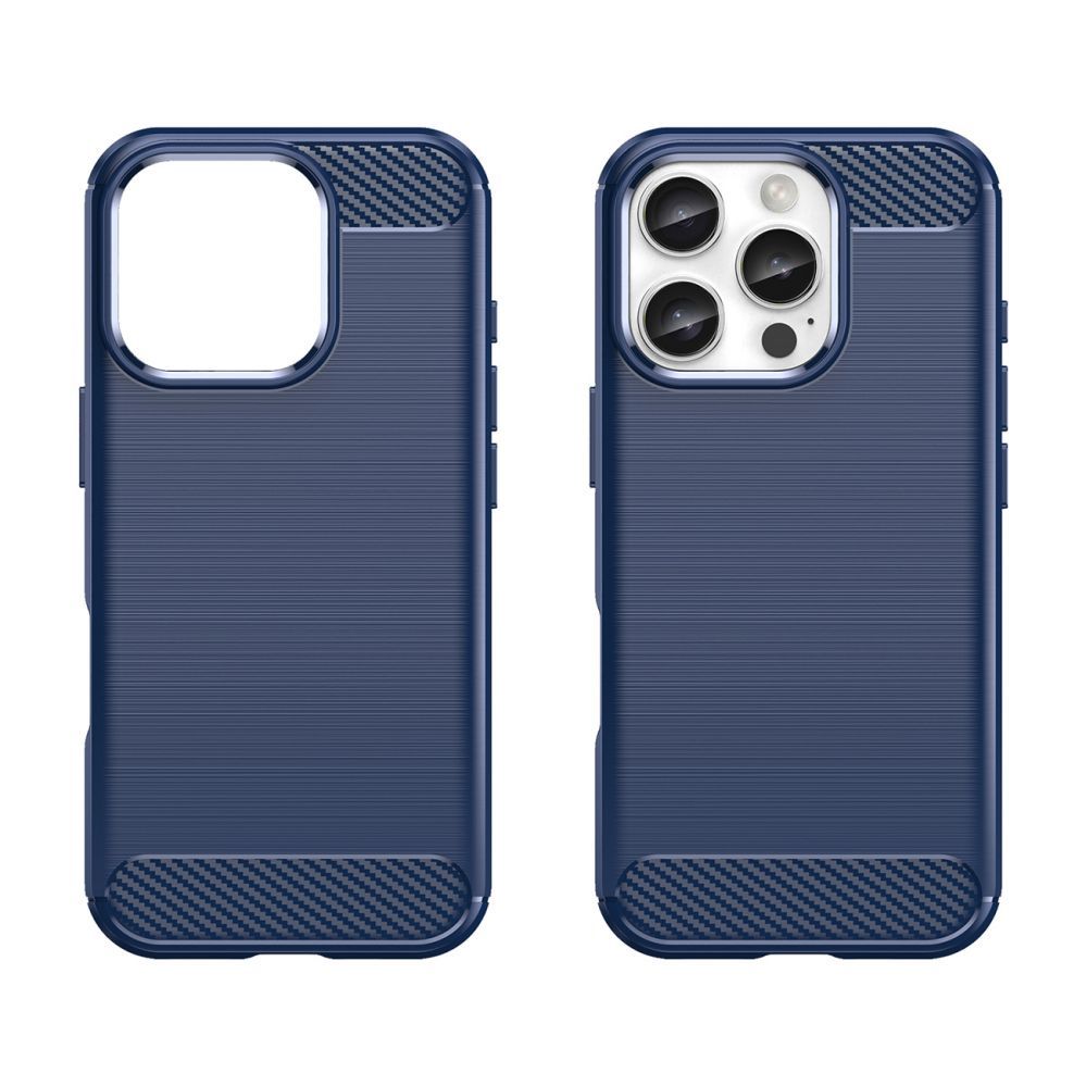 Nugarėlės dėklai Hurtel Carbon Case for iPhone 16 Pro - Blue