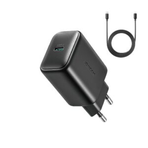 Адаптер Joyroom  Joyroom JR-TCF23 network charger USB-C 25W SFC / PPS / PD - black + USB-C / USB-C cable 1m 