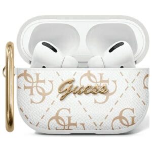 Kitas telefono priedas Guess  Guess GUAP2PG4GPH AirPods Pro 2 (2022/2023) cover white/white 4G Hook 