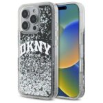 Cits mobilo telefonu aksesuārs DKNY  DKNY DKHCP16LLBNAEK iPhone 16 Pro 6.3" black/black hardcase Liquid Glitter Arch Logo 