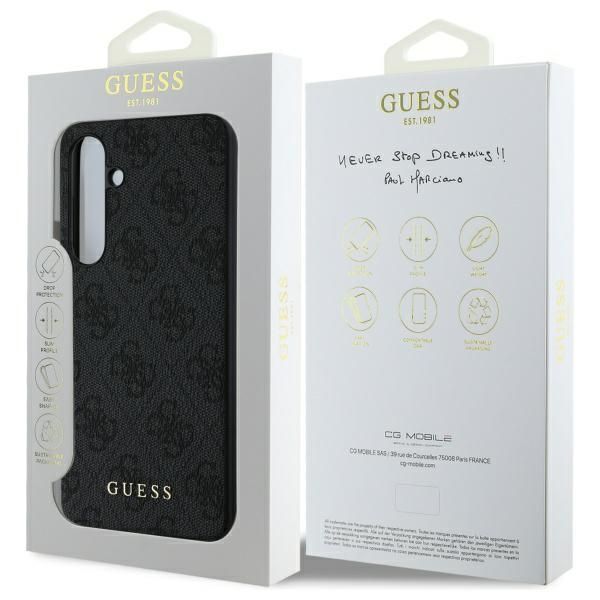 Muu telefoni lisavarustus Guess Guess GUHCS24FEG4GFGR S24 FE S721 gray/gray hardcase 4G Metal Gold Logo