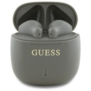 Kitas telefono priedas Guess  Guess Bluetooth headphones GUTWSJ14ESGE TWS + docking station taupe Printed Classic Logo 