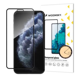 Apsauginiai stiklai Wozinsky  Wozinsky super tough full glue tempered glass full screen with frame case friendly Apple iphone 11 pro / iphone xs / iphone x black 